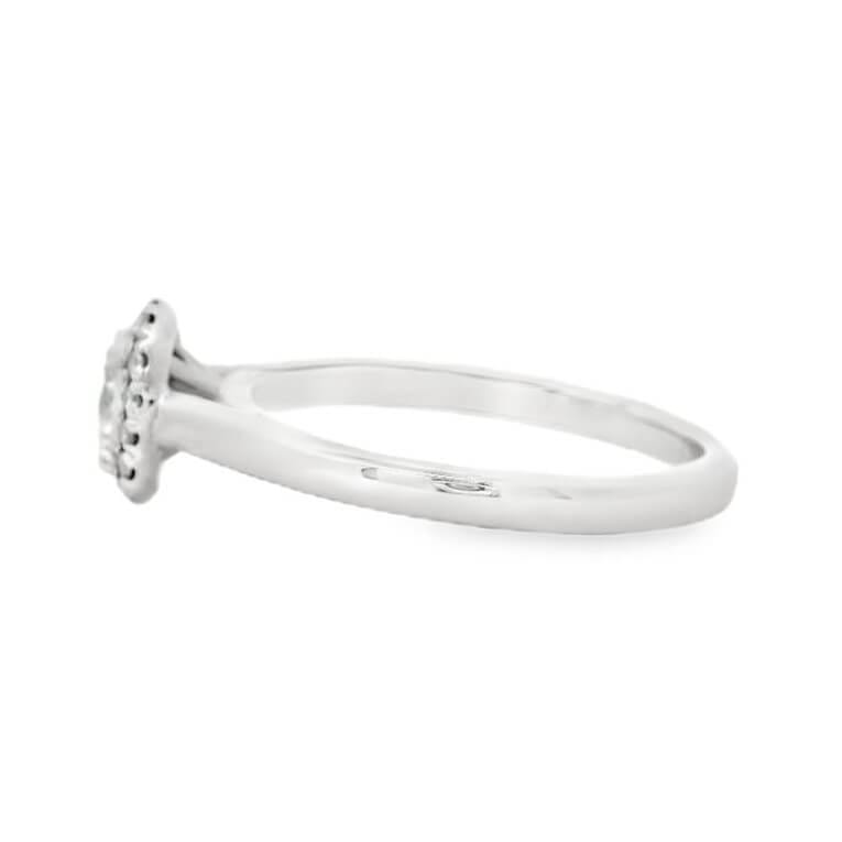 Solitaire Engagement Ring in 14-Karat White Gold