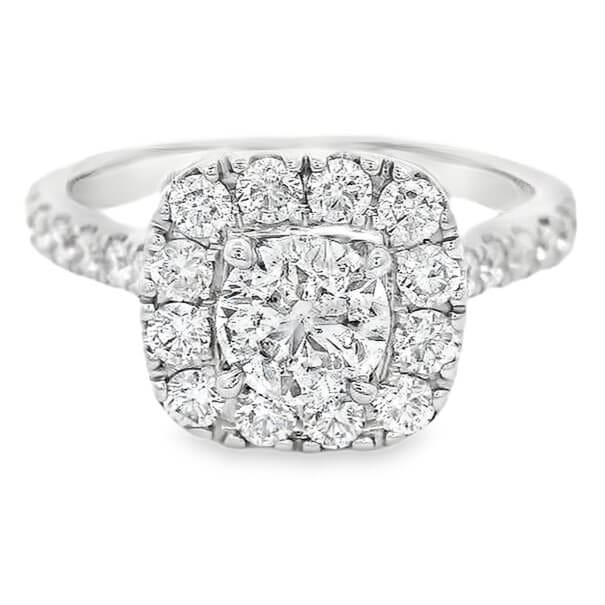 Neil Lane Round Diamond Halo Engagement Ring