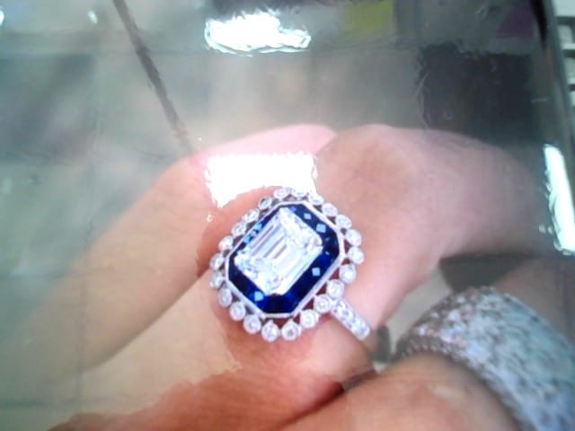 Women's 1.54ct D VS1 14k wg ring 1ct sides Natural 1.54ct DVS1