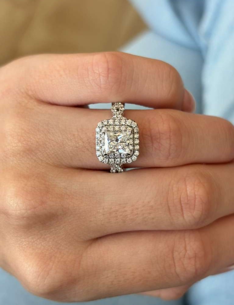 14kwg LEO Cut Diamond 1.03ct. Radiant GIA G VS2 1.30cttw 5.7GR