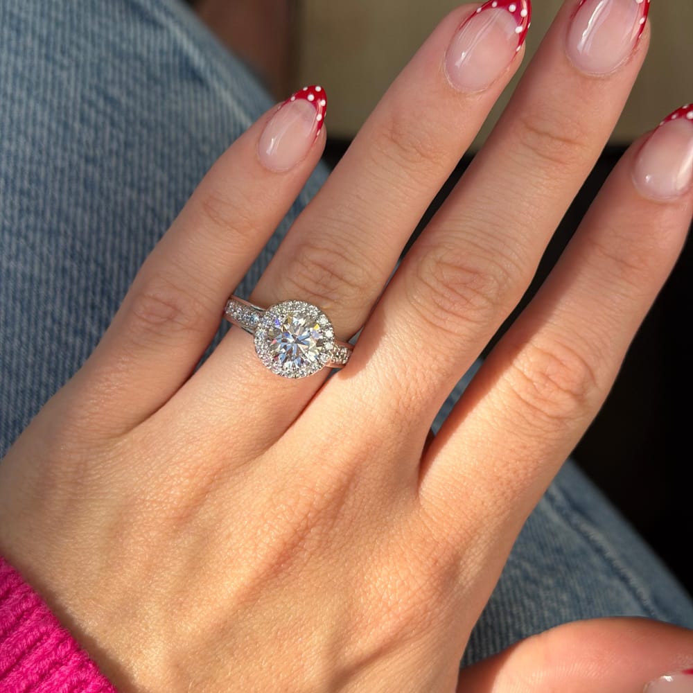 14kwg Diamond Ring 1.86RB L I1 Faint Brown