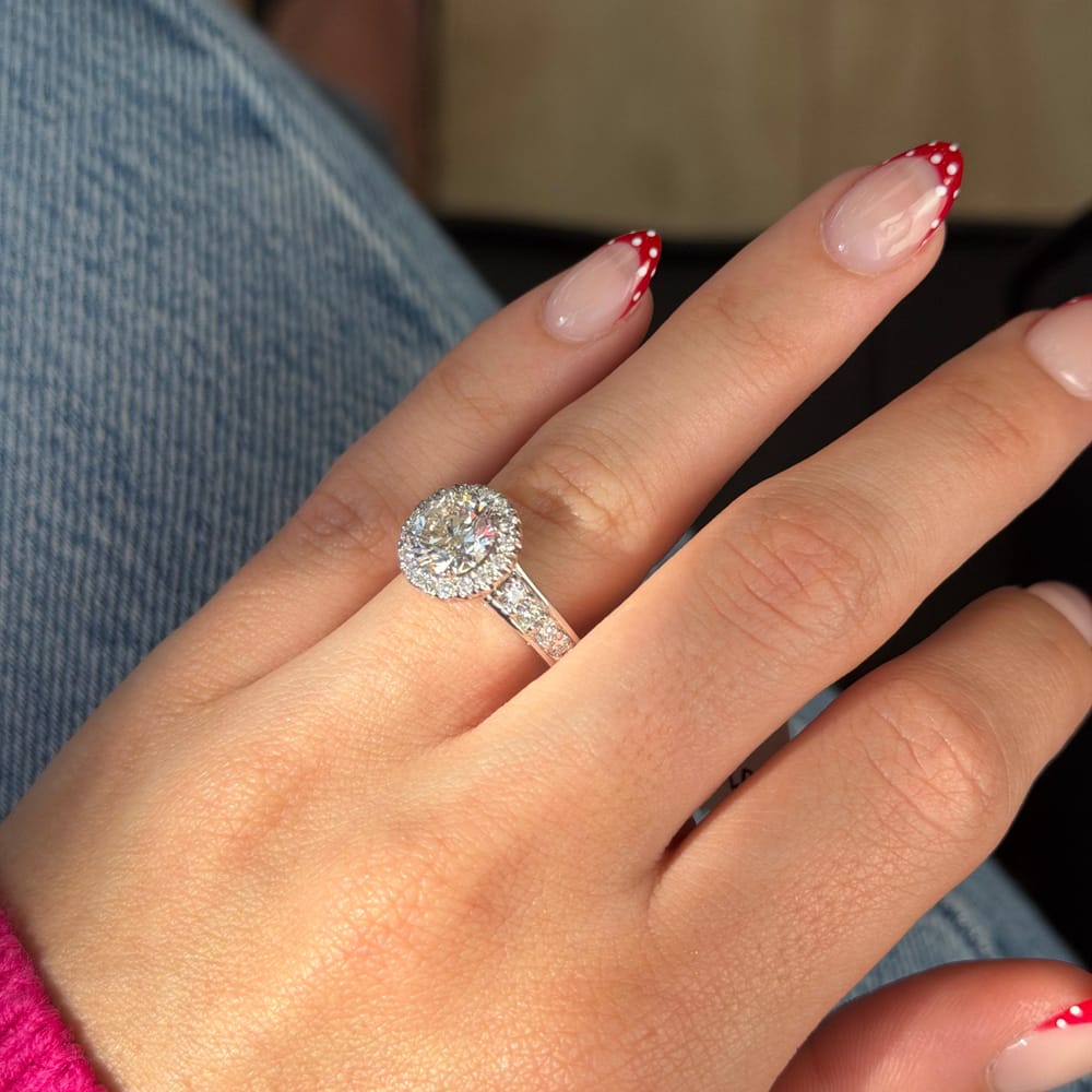 14kwg Diamond Ring 1.86RB L I1 Faint Brown