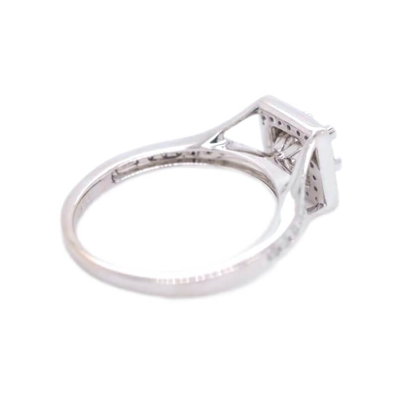 Art Deco Engagement Ring in 14-Karat White Gold