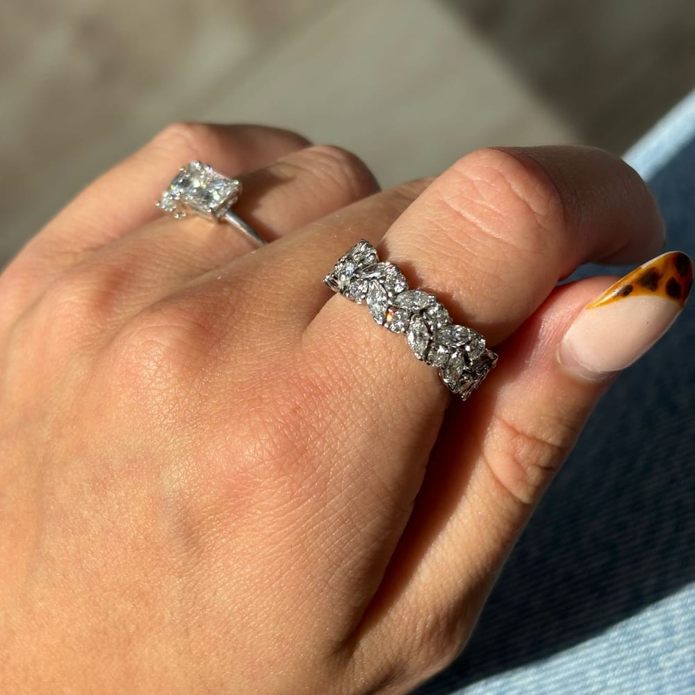 Plat 4ctw Rd&MQ Nat Dia Band 8.03g