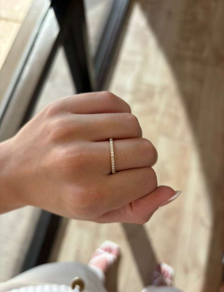 18kyg Natural Diamond Eternity Band 0.60cttw 1.92gr (copy)