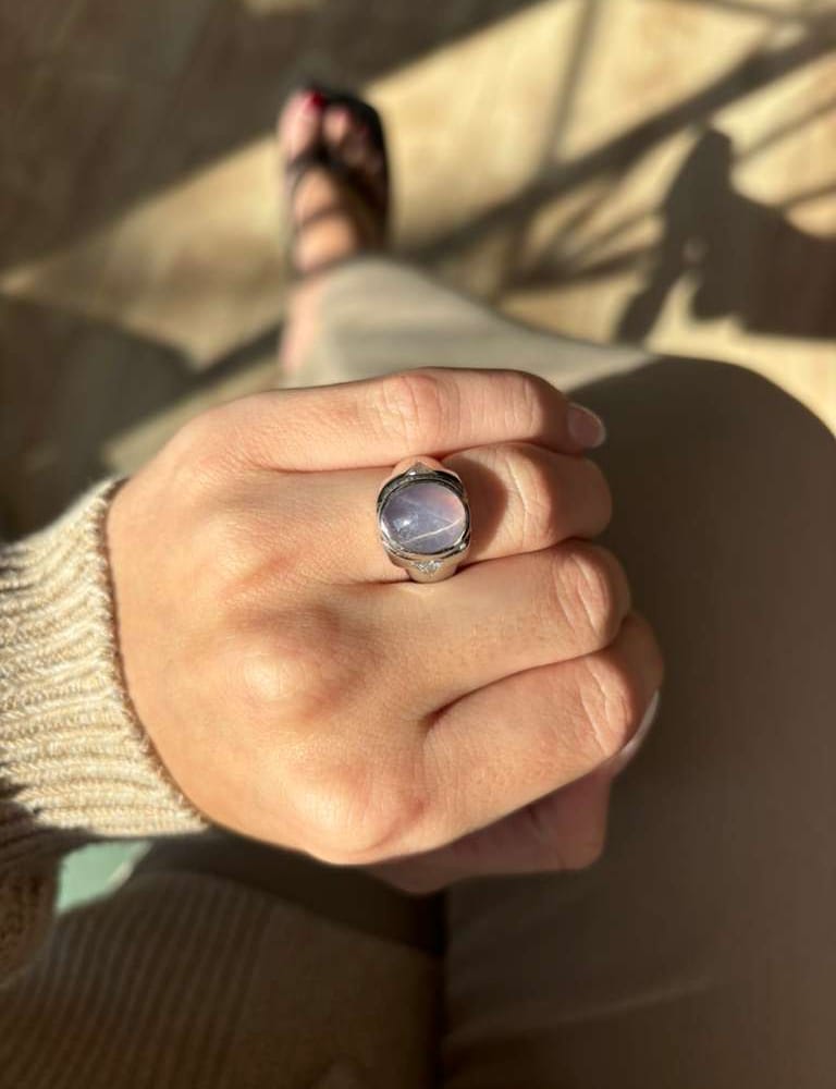 14kwg Star Sapphire Diamond 8.3gr