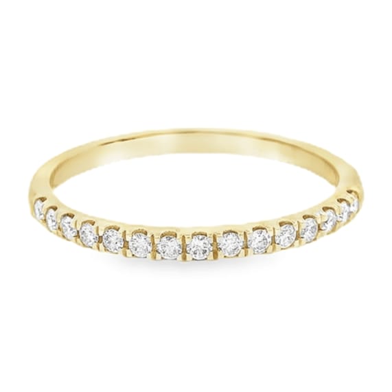 10-Karat Rose Gold Diamond Anniversary Ring