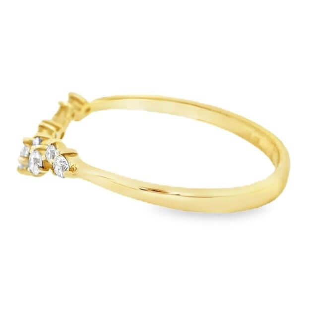 14-Karat Yellow Gold Diamond Anniversary Ring