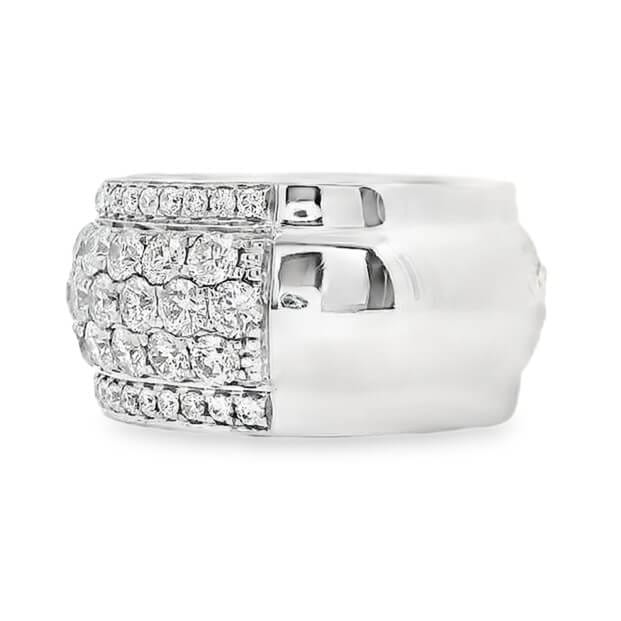 5 Row Diamond Pavé Band