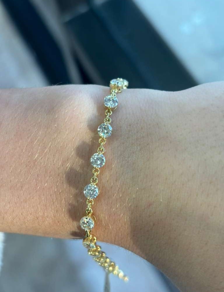 18kyg Diamond Bracelet 4.91cttw