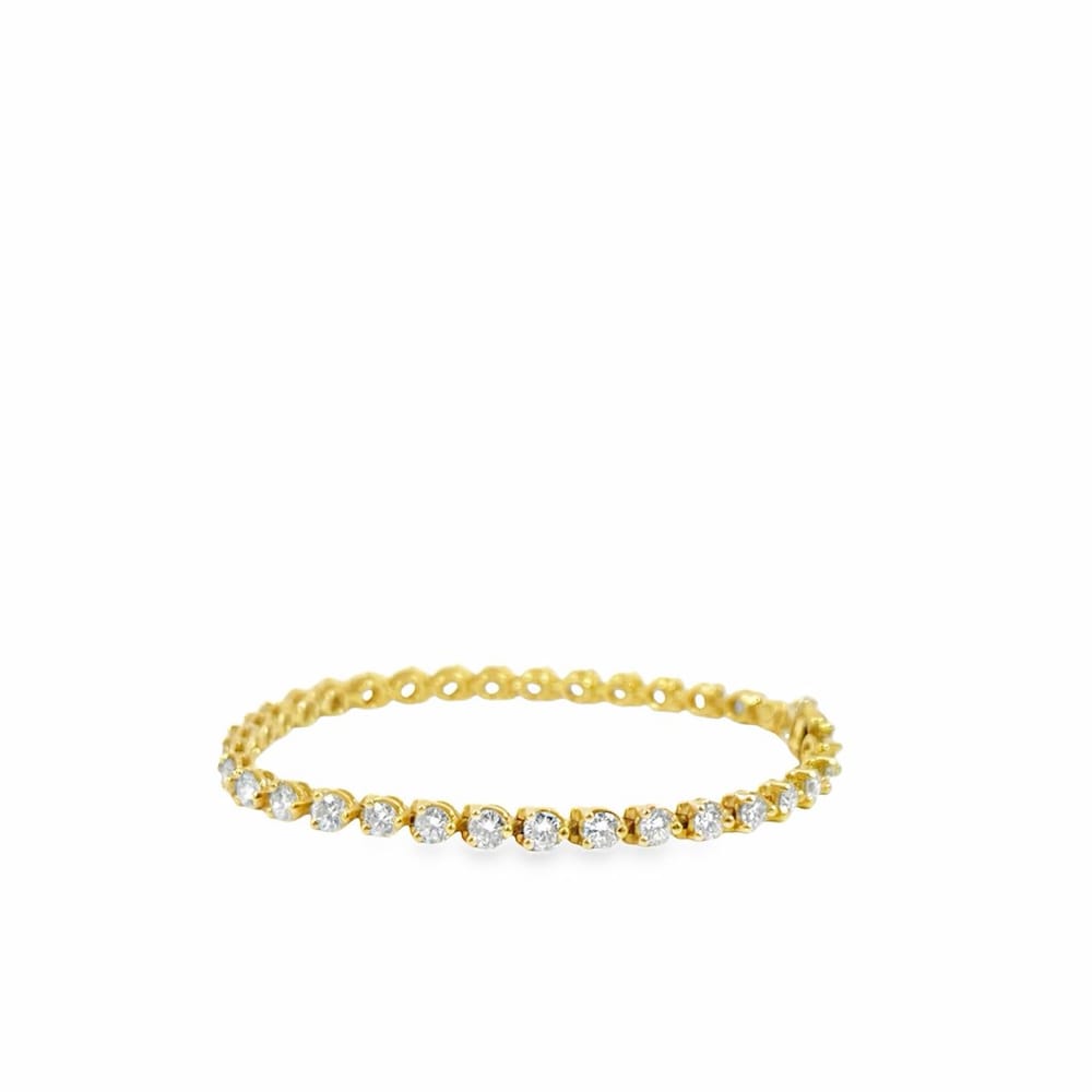 18kyg 5.3ctw Natural Diamond Bracelet 11.19gr