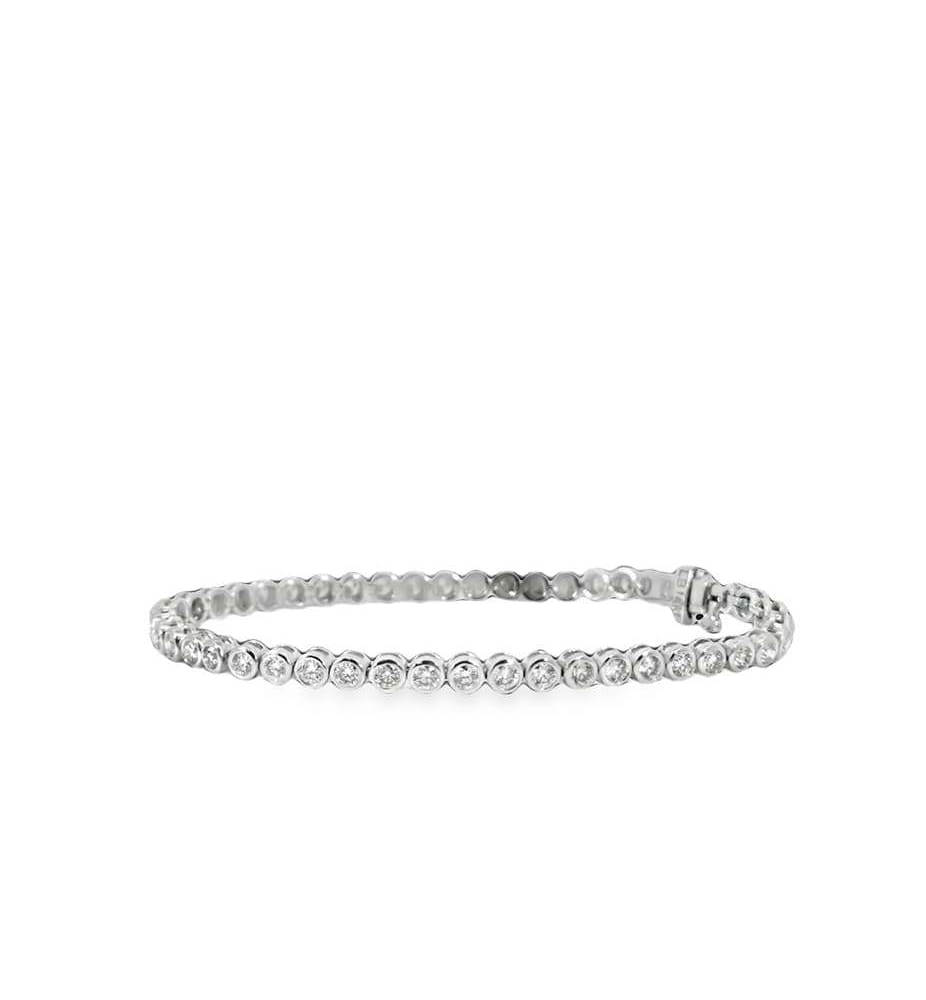 14kwg Natural Diamond Bracelet 4.0cttw 10.2gr for Women