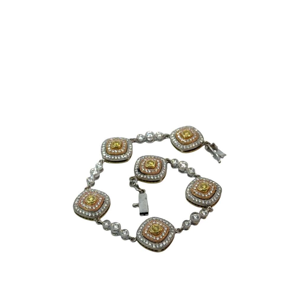 14kwyg Diamond Bracelet 14.1gr