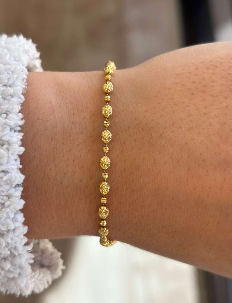 14 YG 3.8g Unisex Bracelet 8in