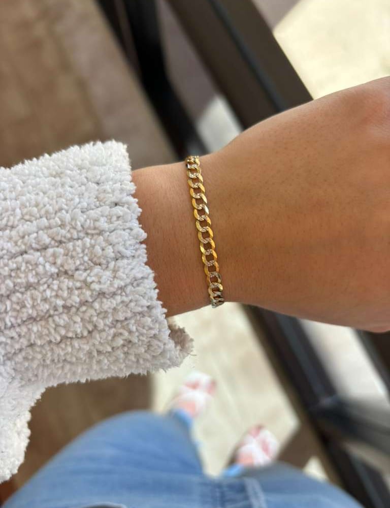 10kyg Flat Gucci Bracelet 4.5gr 8.25