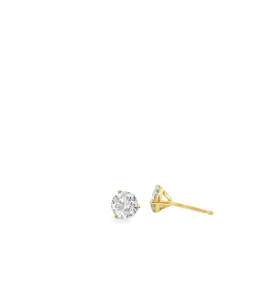 14KYG 1.57CTW DIA STUD EARRINGS 1GR
