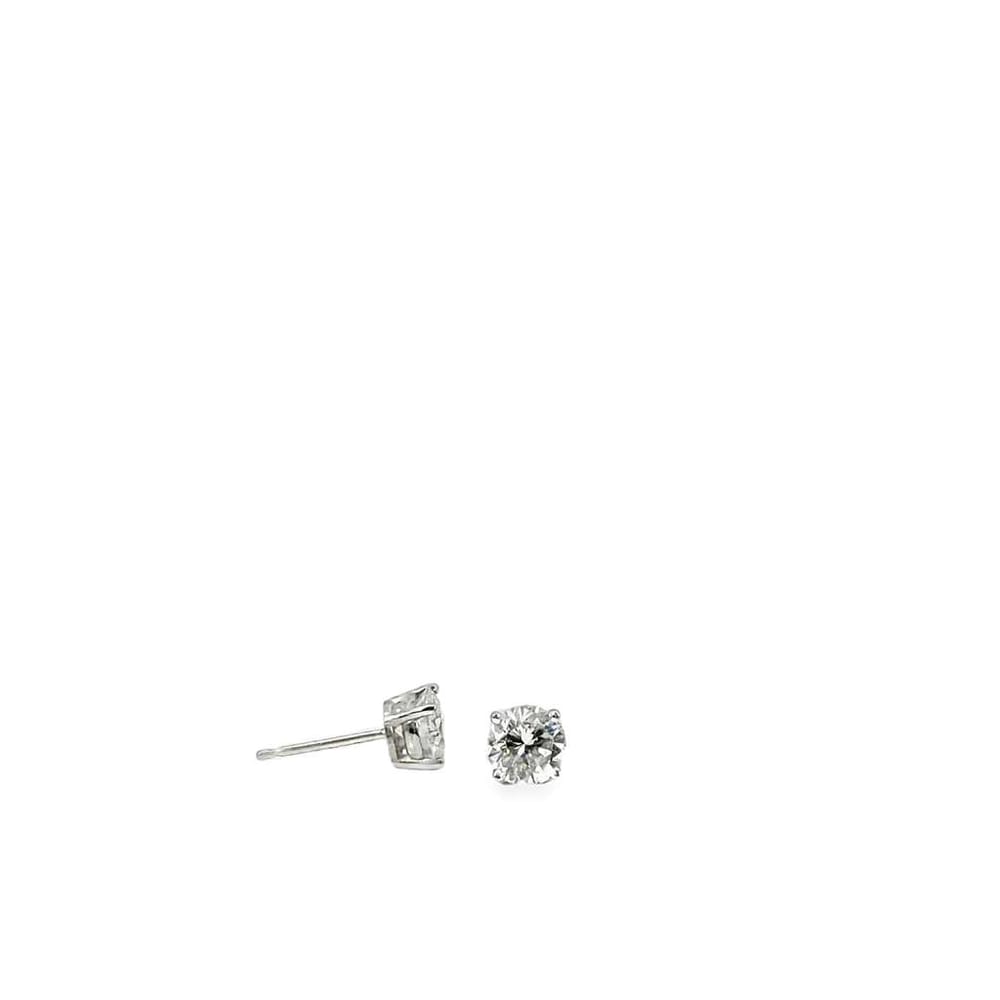 14kwg 1.27ctw diam stud earrings .9gr
