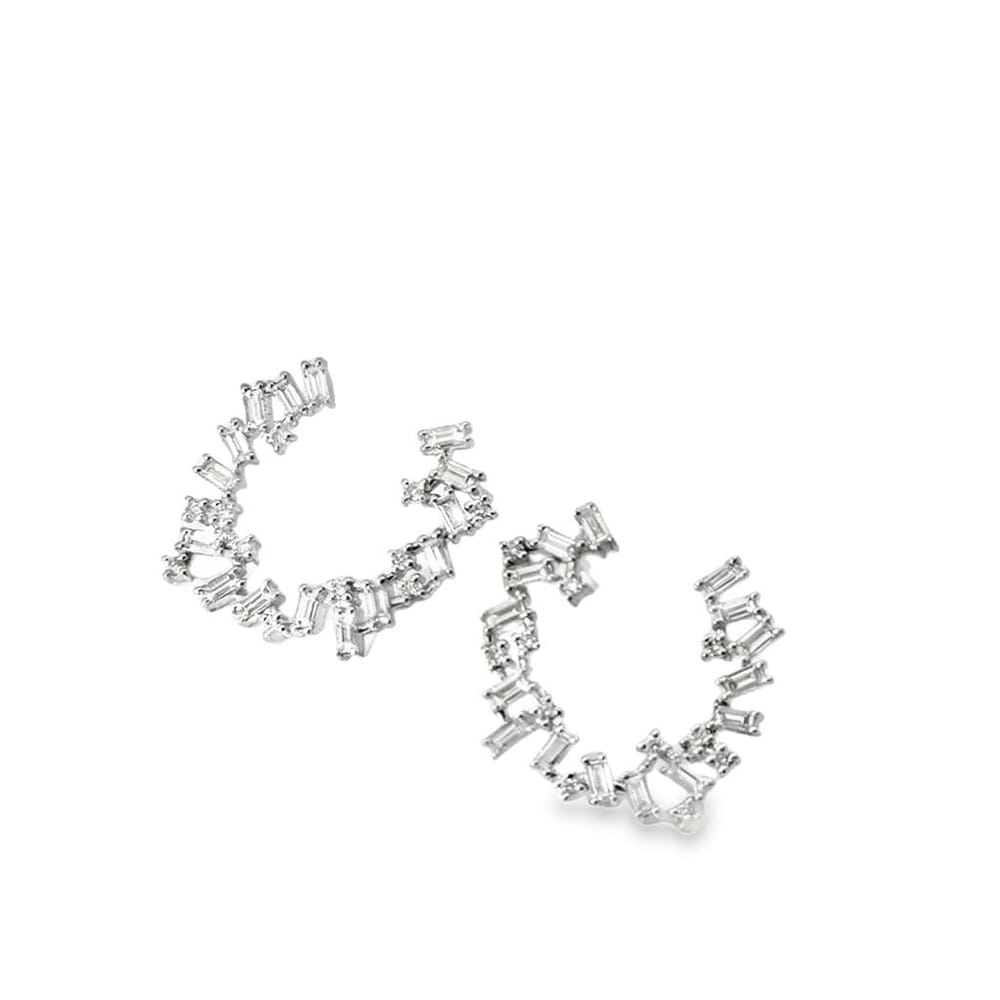 14kwg Diamond Earrings R0.245cttw B-1071cttw 4.0gr