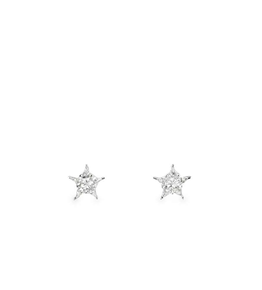 14kt Star Shape d .30 cts pie cut diamond