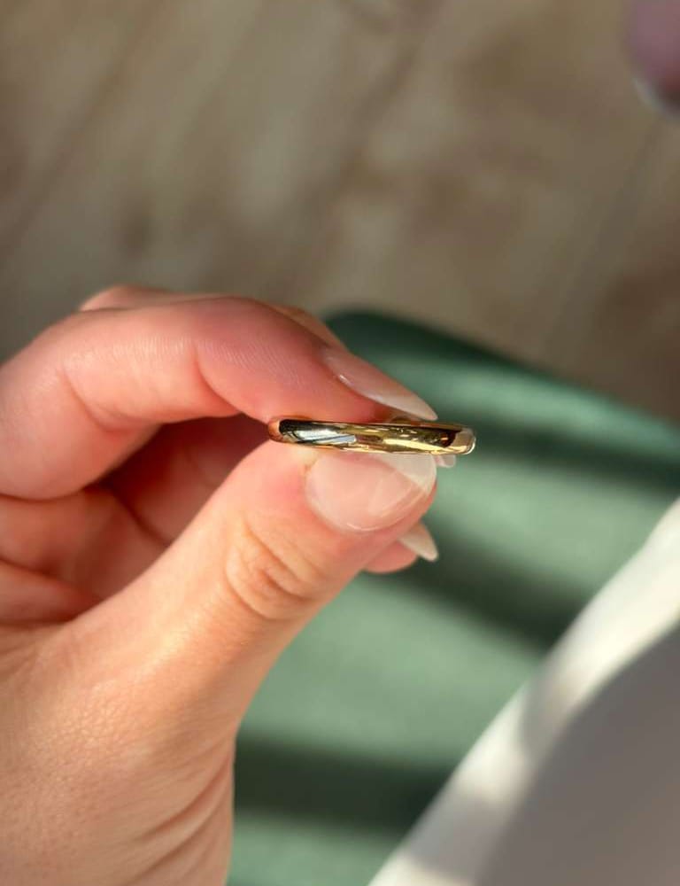 14kyg Solid Mens Wedding Band 2.5g