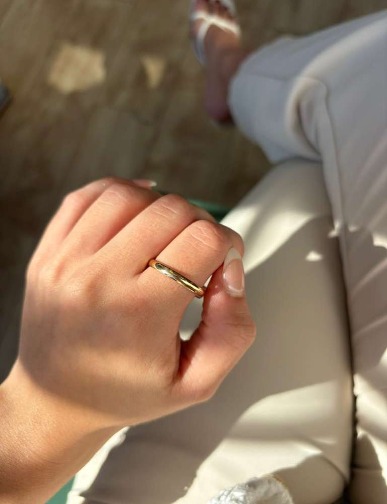 14kyg Solid Mens Wedding Band 2.5g