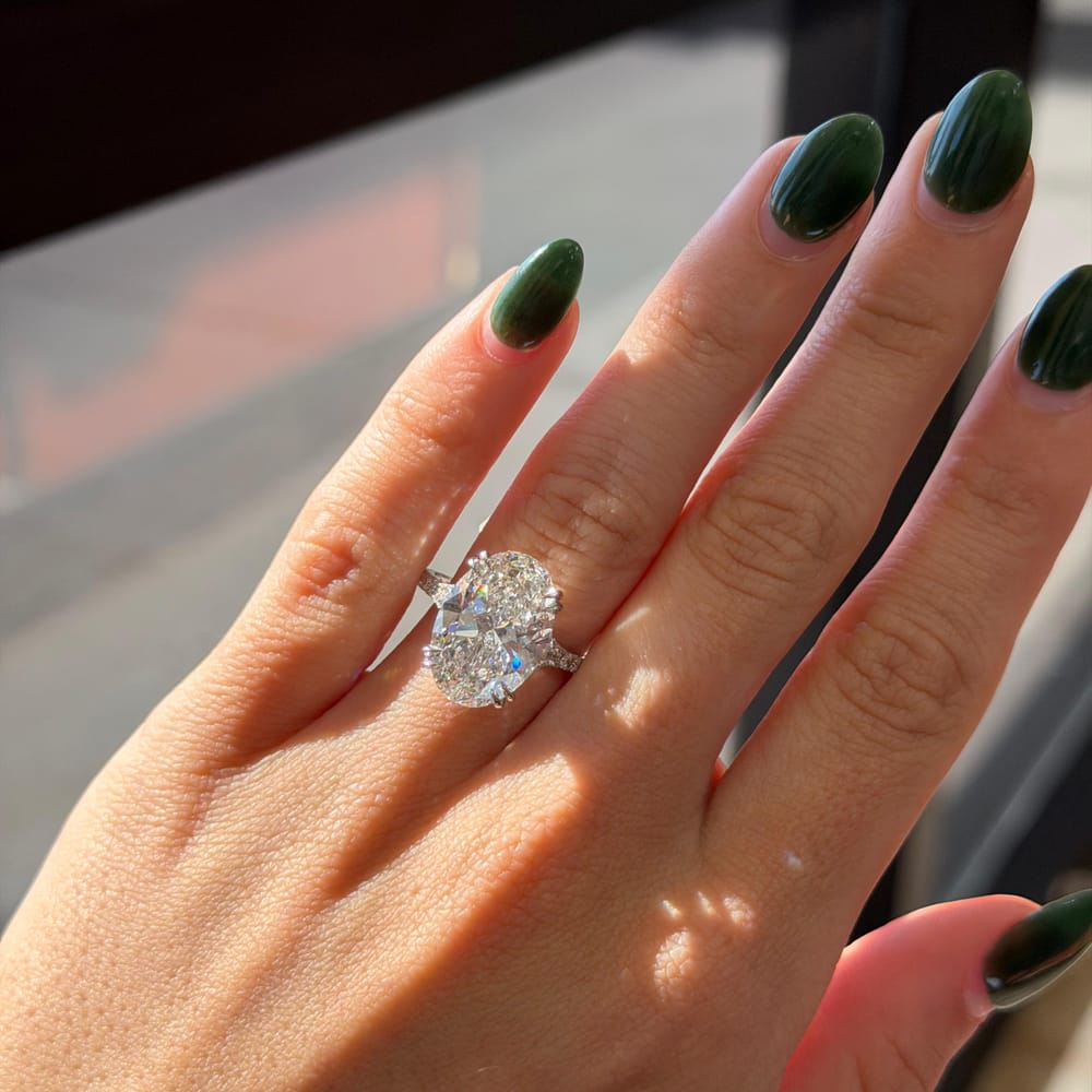 14kwg LGD Ring 7.00 OVAL F Vs1 IGI LG636493244