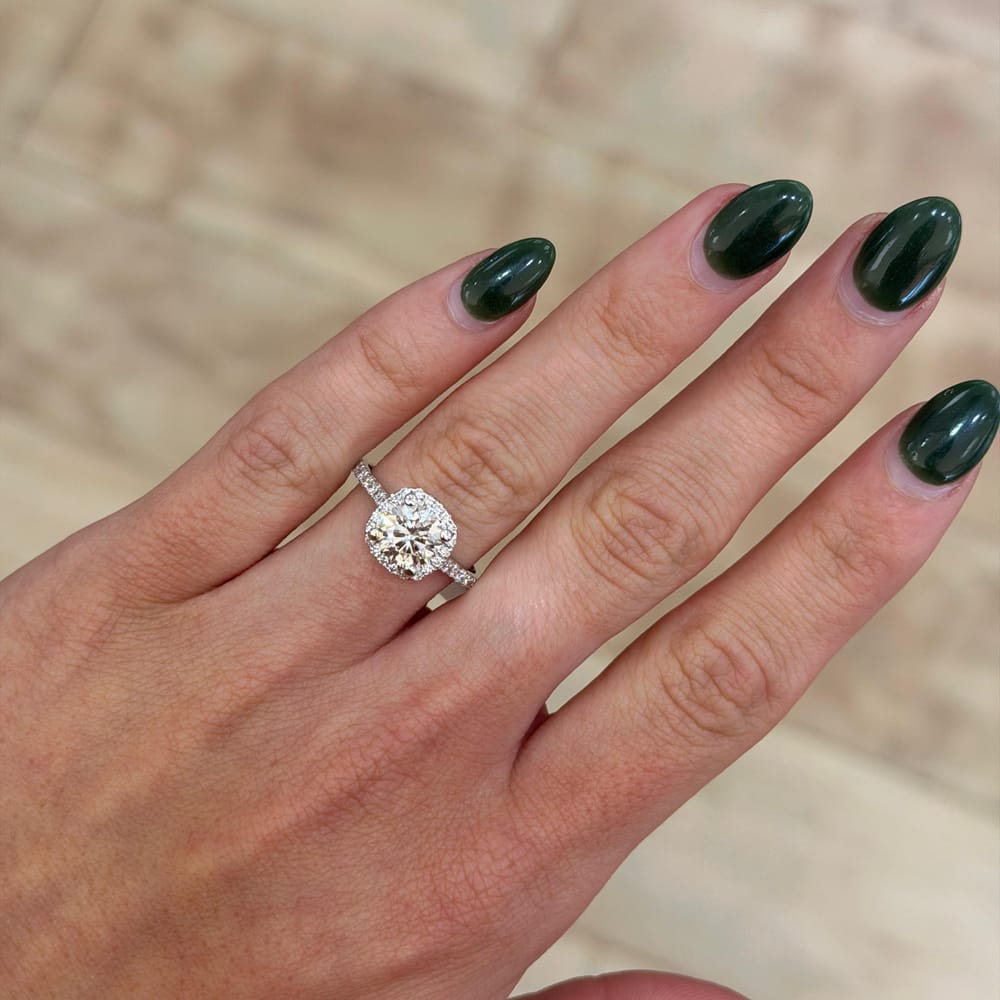 14kwg LG Ring 1.39CT w/ IGI Cert