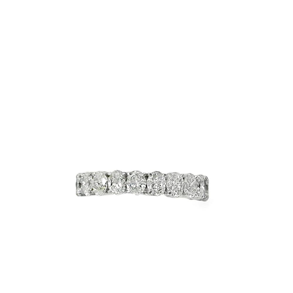 14k white gold polished women’s band 1.91 ctw with lab grown diamonds