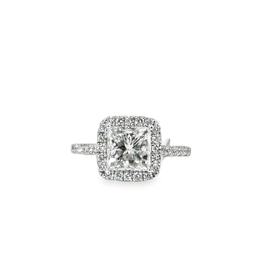 Lab-Grown Diamond Halo Ring 2.01 CT