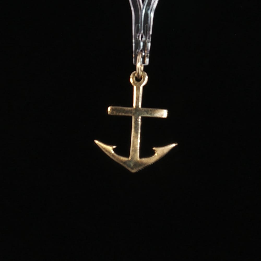 Vintage James Avery 14K Gold Anchor Cross Pendant Charm Retired Signed RARE 2.3g
